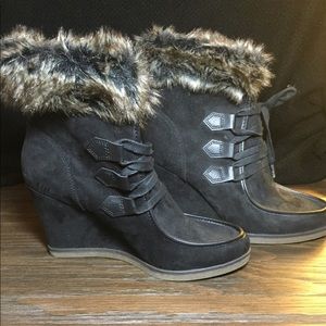 Mossimo Black 2.5” Heeled Boots